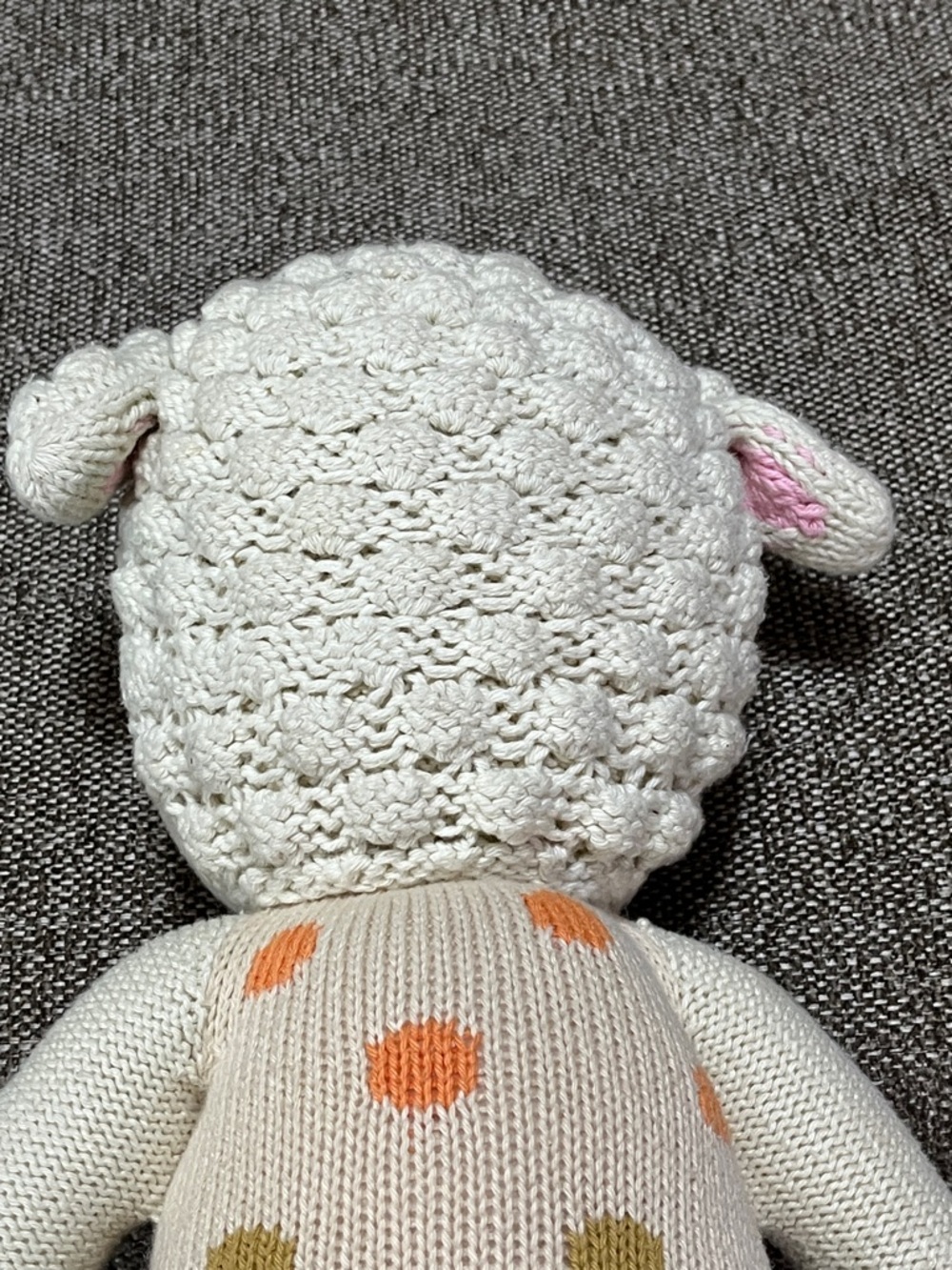 Cuddle + Kind LUCY THE LAMB stuffed doll polka dot dress 19” - Picture 6 of 9